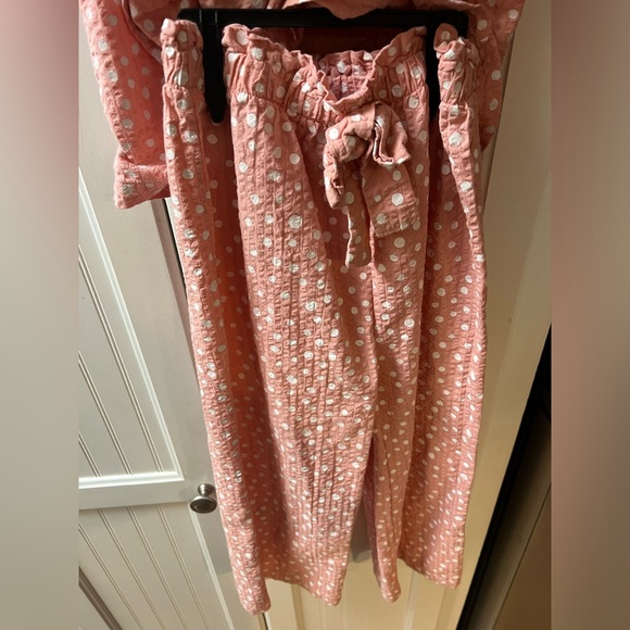 Seersucker Polka Dot Pant Suit - Picture 3 of 5